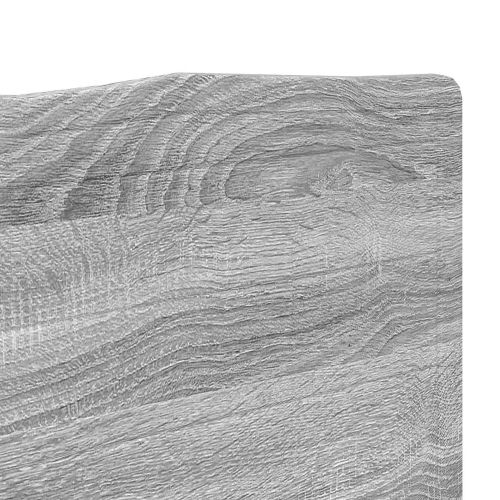 Облегалка за глава Сив Сонома 150 cm Инженерно дърво