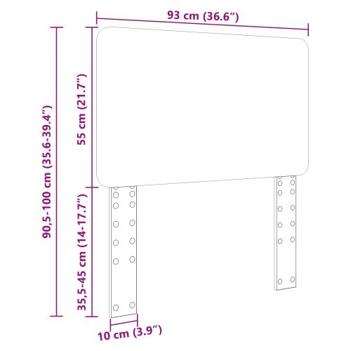 Облегалка за глава Старо дърво 90 cm Инженерно дърво