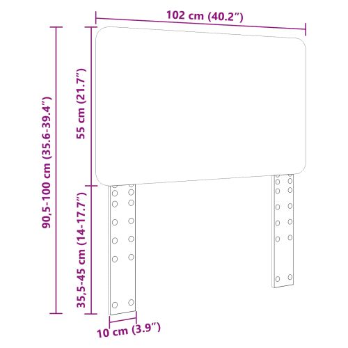 Облегалка за глава Старо дърво 100 cm Инженерно дърво