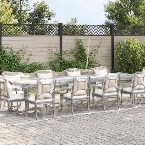 Прозрачен брезент с капси 3x10 m PVC