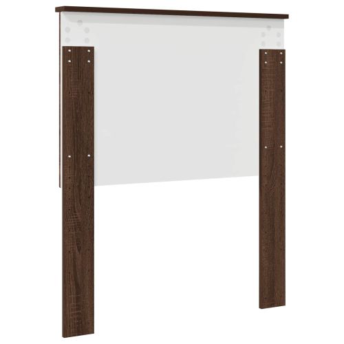 Облегалка за глава с таблото Кафяв дъб 80 cm Инженерно дърво