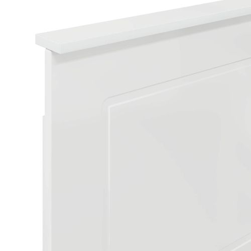 Облегалка за глава Гланц бяло Инженерен дървен материал