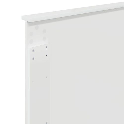 Облегалка за глава Гланц бяло 100 cm Инженерно дърво