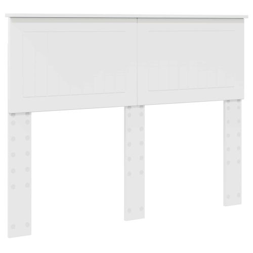 Облегалка за глава Гланц бяло 120 cm Инженерно дърво