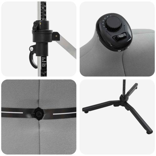 Регулируем формат за рокля женски Сив l Кадифе