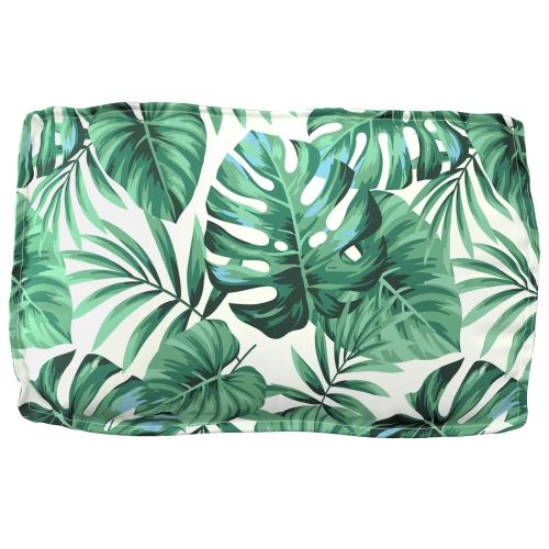 Възглавница Оксфордска тъкан Мотив с листа 70 x 40 x 12 cm
