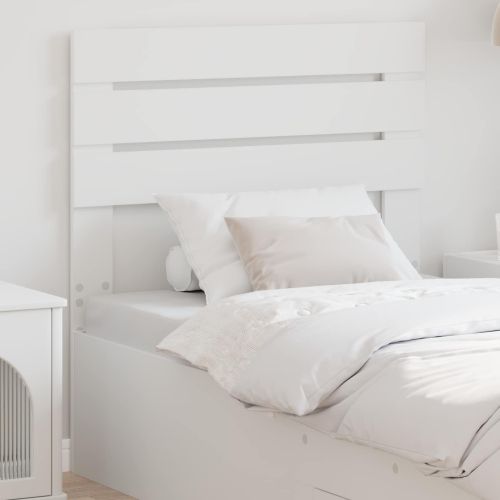 Облегалка за глава Бяло 75 cm Инженерно дърво