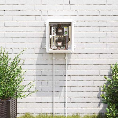 Контролен шкаф Сив 37 x 16,5 x 35 см ABS пластмаса