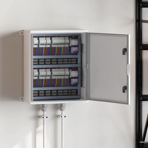 Контролен шкаф Сив 57 x 23 x 60 см ABS пластмаса