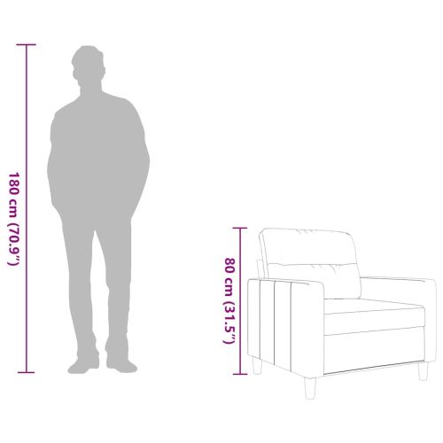 Фотьойл, тъмносив, 60 см, плат