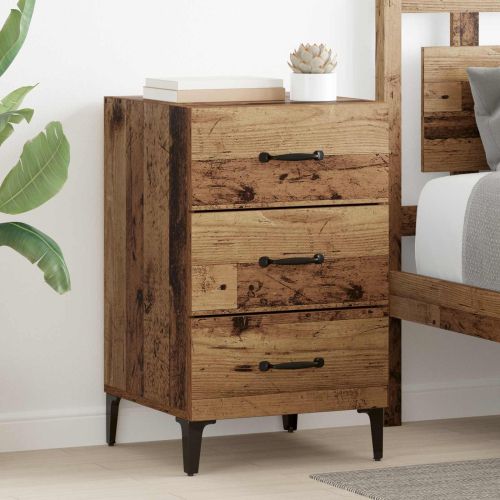 Нощен шкаф Старо дърво 40 х 40.5 х 66 см Инженерно дърво