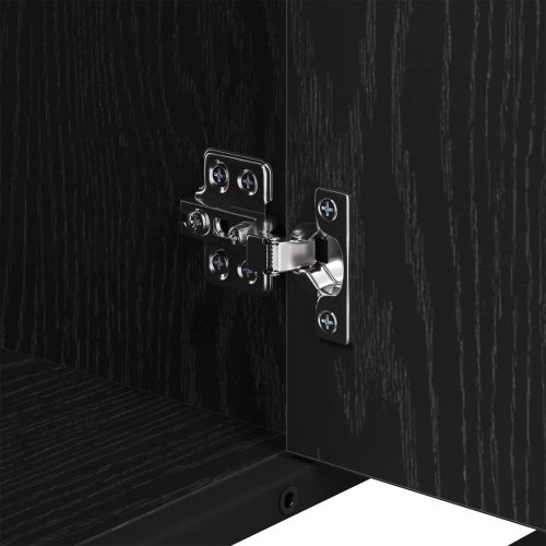 Шкаф за баня с врата Черния дъб 80 x 33 x 60 см Инженерно дърво