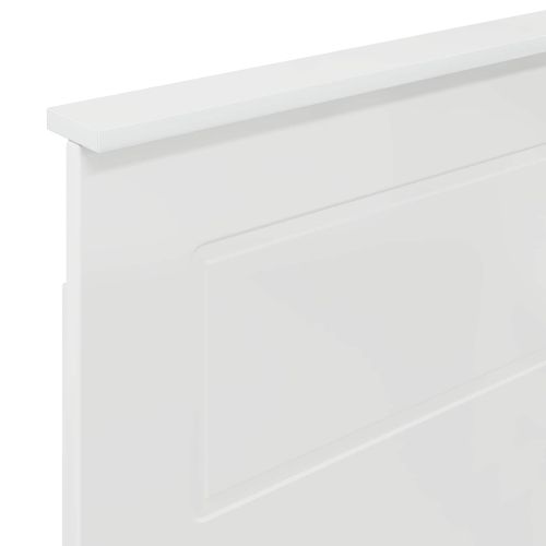 Облегалка за глава Гланц бяло 80 cm Инженерно дърво