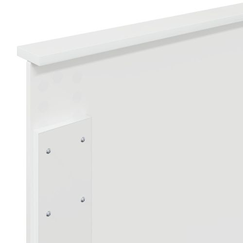 Облегалка за глава Гланц бяло 80 cm Инженерно дърво