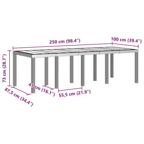 Комплект за хранене в градината 11 pcs Антрацит Полипропилен
