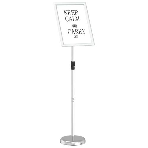 Стендове за търговски прояви Сребрист 25 x 25 x 125 см Алуминий