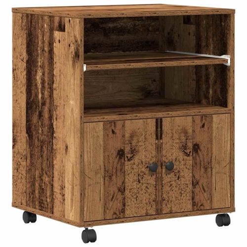 Стойка за принтер Старо дърво 60 x 48 x 74 см Инженерно дърво