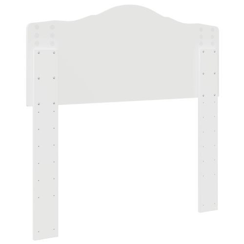 Облегалка за глава Бяло 80 cm Инженерно дърво