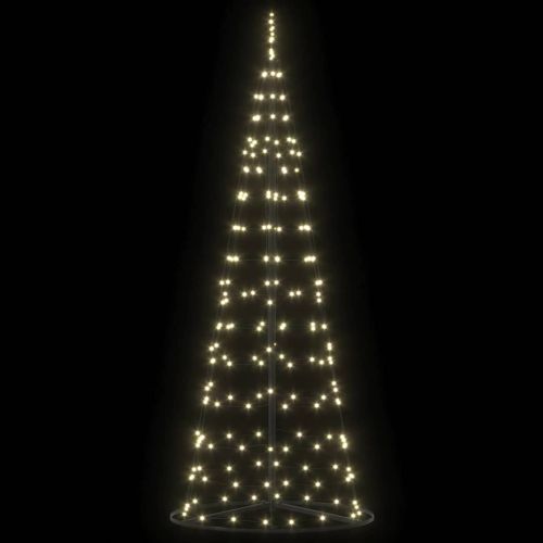 LED Коледна Елха с 390 LED светодиода Топло бяло 250 cm Желязо