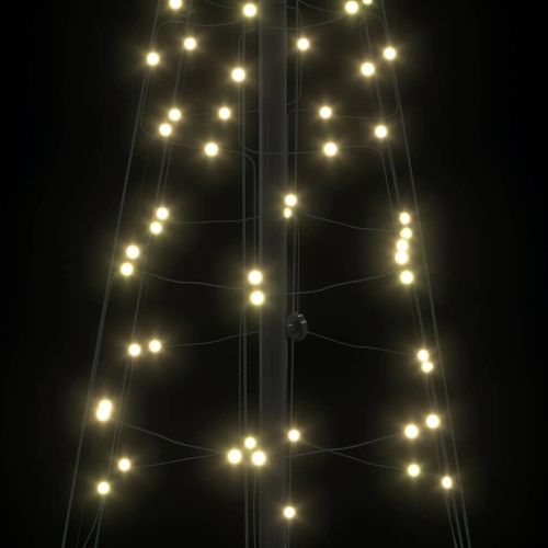 LED Коледна Елха с 390 LED светодиода Топло бяло 250 cm Желязо