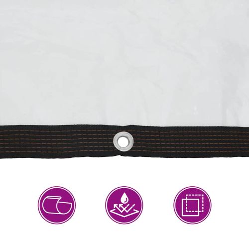 Прозрачен брезент с капси 2x2 м, полиетилен