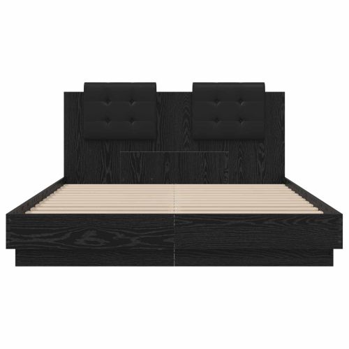 Леглова рамка с табла Дъб 140 x 200 cm Инженерно дърво