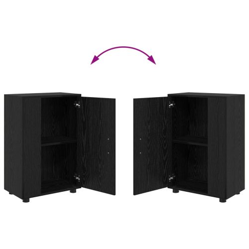 Комплект ТВ шкаф 4 pcs Черния дъб Инженерно дърво