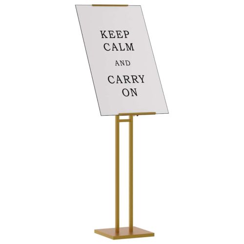 Стендове за търговски прояви 2 pcs Златист 26,5 x 26,5 x 150 см