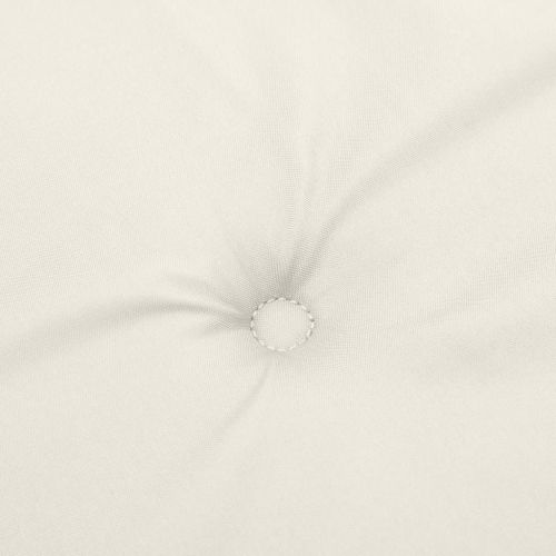 Възглавници за стол 2 бр меланж кремави 120x50x4 см плат