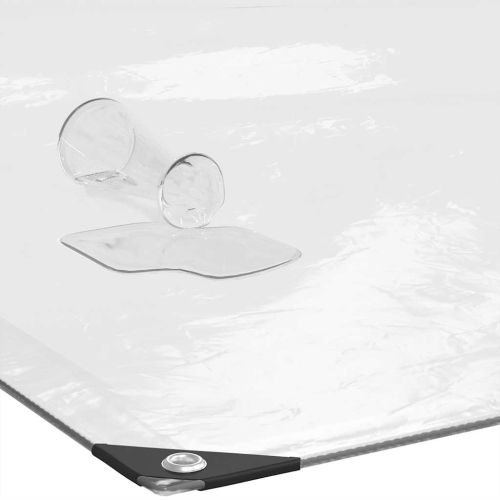 Прозрачен брезент с капси 6x6 m Полиетилен