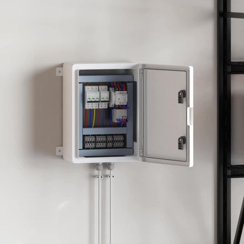 Контролен шкаф Сив 37 x 19,5 x 40 см ABS пластмаса