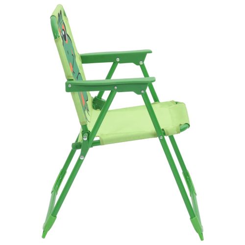 Детски градински бистро комплект от 3 части, с чадър, зелен