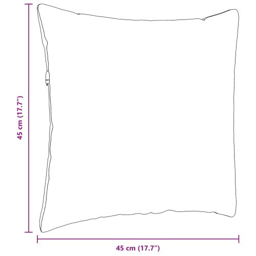 Диван възглавници 2 pcs Синьо 45 x 45 cm текстил