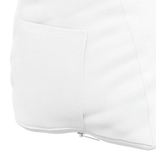 Възглавница за гръб Бяло 45 x 20 x 35 см текстил