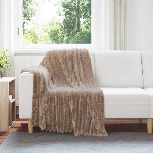 Одеала за хвърляне 6 pcs Камилски 150 x 130 см Мека вълна