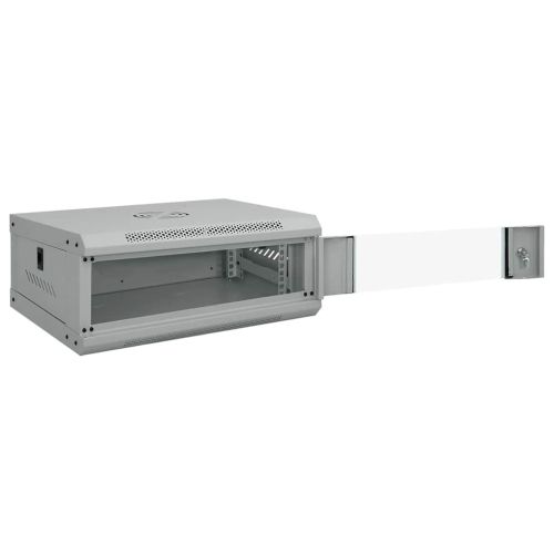 Мрежов кабинет със съхранение Сив 53 x 35 x 21 см Стомана