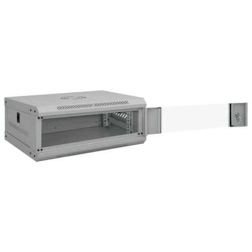 Мрежов кабинет със съхранение Сив 53 x 45 x 21 см Стомана