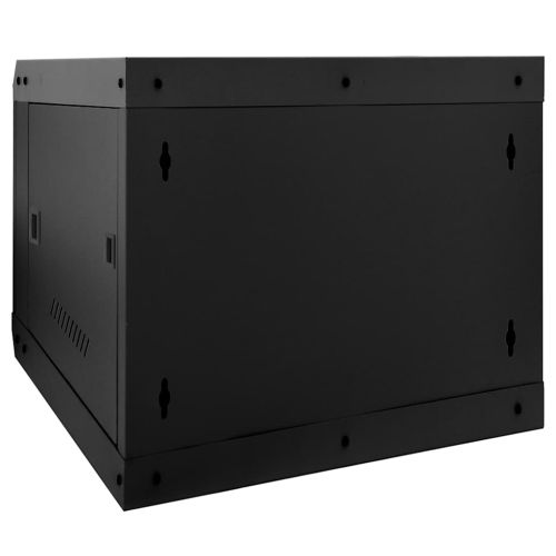Мрежов кабинет със съхранение Черно 53 x 60 x 45 см Стомана