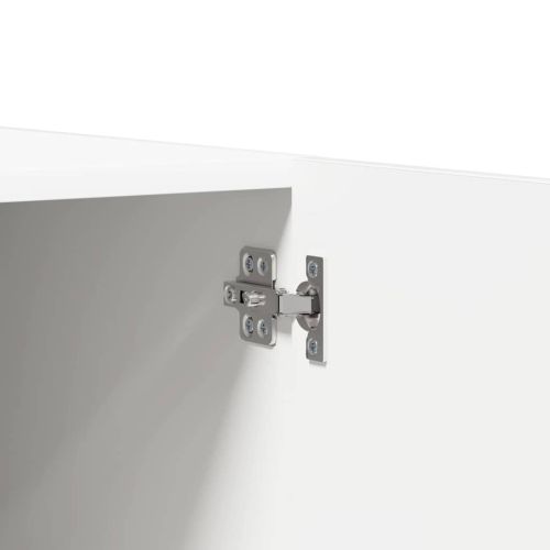 Гардероб, бял, 90x52x200 см, ПДЧ