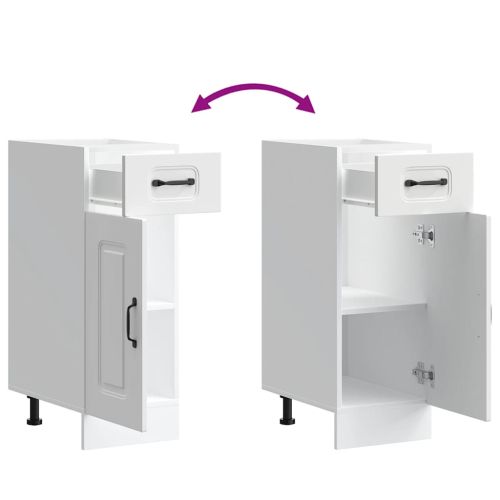 Кухненски шкаф, "Kalmar", бял, инженерно дърво