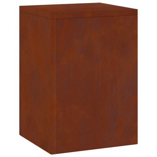 Стойка за растения 2 pcs Ръждясало 24 x 24 x 35 см