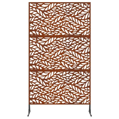 Екран за уединение Сив 100 x 50 x 180 см Патинираща стомана