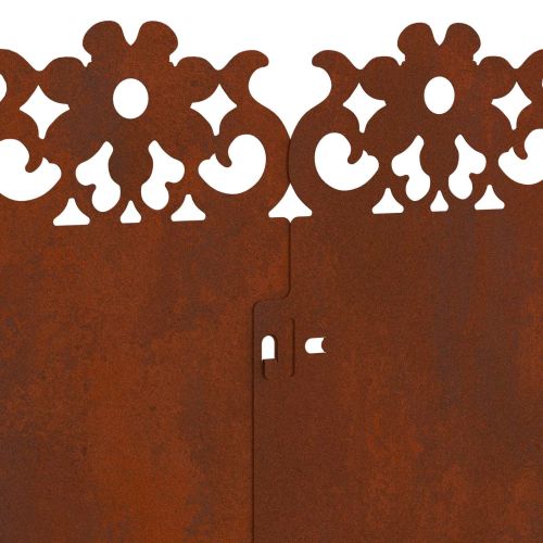 Ограничители за тревни площи 20 pcs Ръждясало