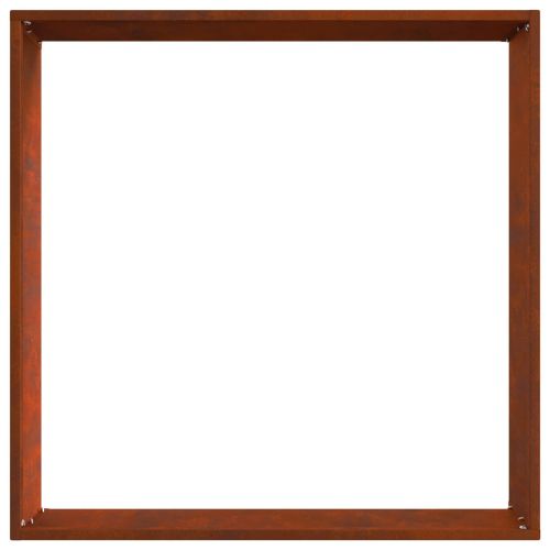 Ограда за трева 6 pcs Ръждясало 50 x 50 x 13 см