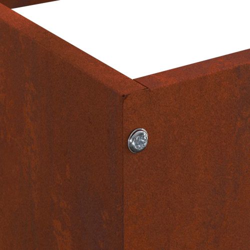 Ограда за трева 6 pcs Ръждясало 50 x 50 x 13 см