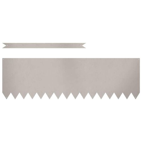 Ограда за трева 20 pcs Кафяво 100 x 0.05 x 20 см