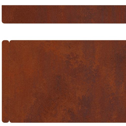 Ограда за трева Ръждясало 450 x 0.05 x 15 см Патинираща стомана