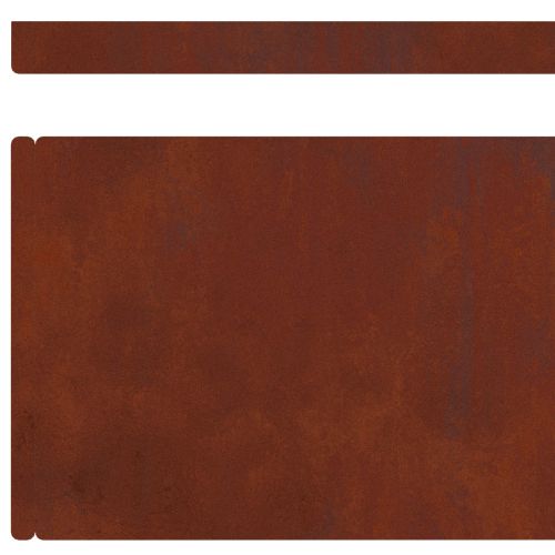 Ограда за трева Ръждясало 450 x 0.05 x 15 см Патинираща стомана