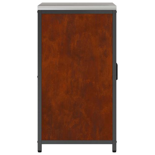 Съхранение в кухнята с рафт Ръждясало 60 x 50 x 92 см Стомана
