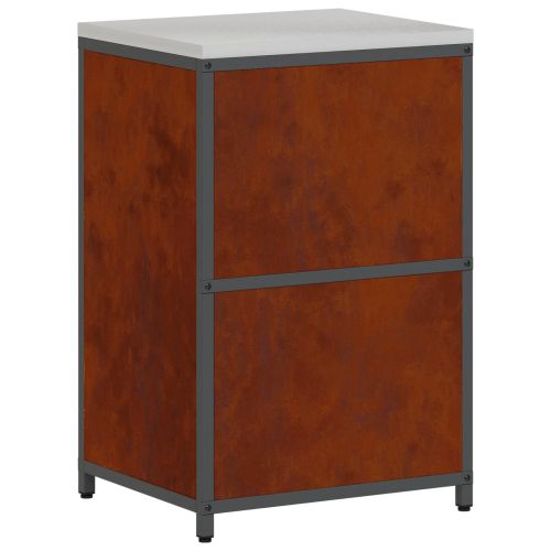 Съхранение в кухнята с рафт Ръждясало 60 x 50 x 92 см Стомана